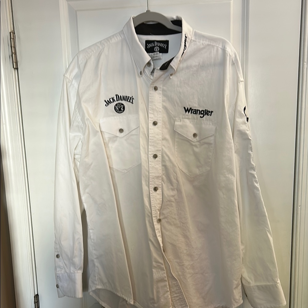 Wrangler White Casual Button Down Shirt